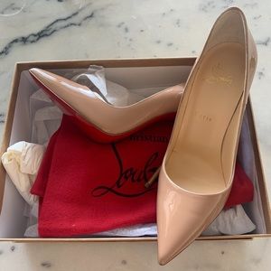 Christian Louboutin So Kate 120mm Patent Nude Pump